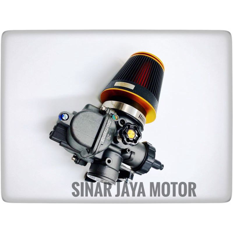 karburator pe 28 cpo + filter karburator cpo racing hitam