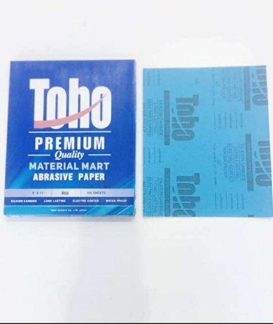 Amplas Lembar TOHO ( ORIGINAL) Per 1 PC Abrasive Paper Premium Quality | Material Mart