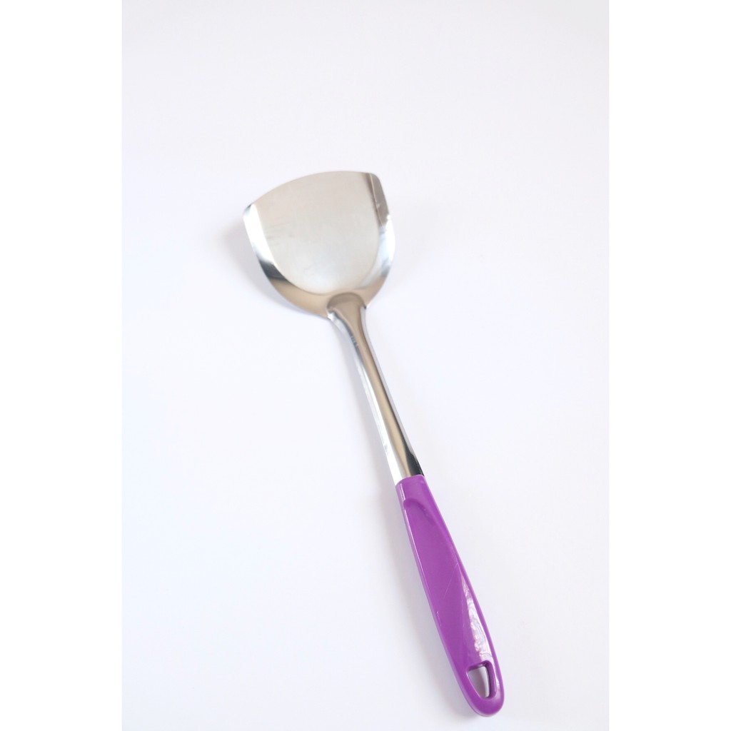 [EMD777] Spatula Stainless Steel / Sodet Sutil / Penggoreng Tebel Murah (Ungu)