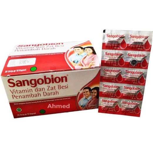 suplemen penambah darah sangobion kapsul