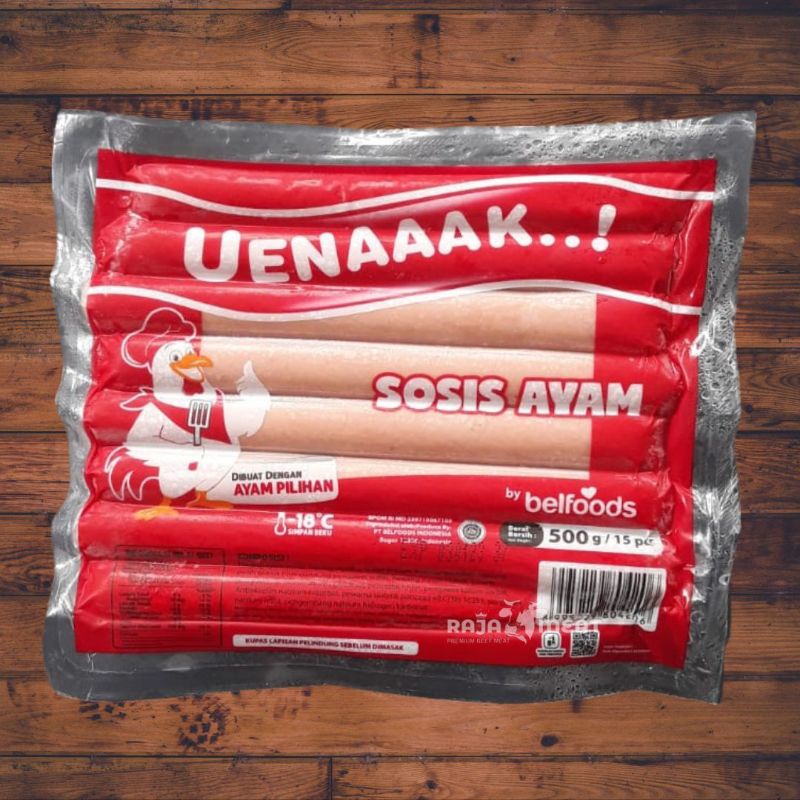 

BELFOODS UENAAAK SOSIS AYAM 500 GRAM