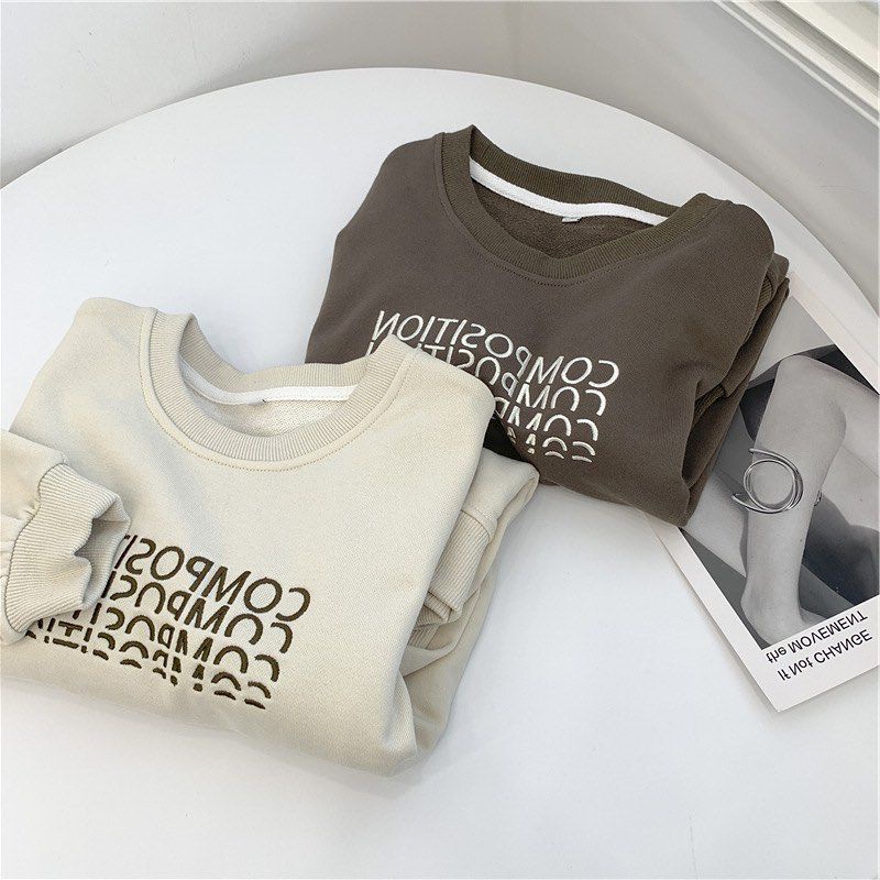 PABRIKHOODIE - BASIC SWEATER COMPOSITION  ( SABLON ) M -XXL {PRIA &amp; WANITA)