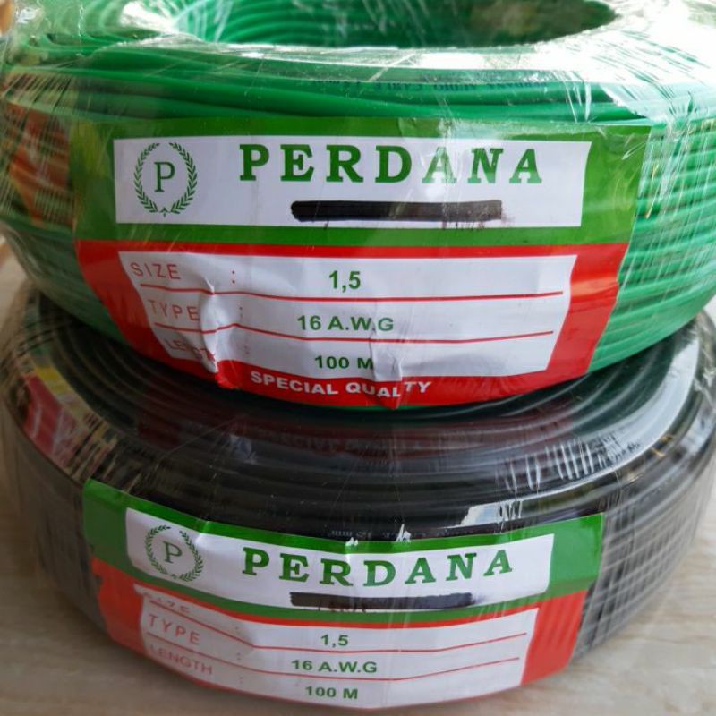 KABEL NYAF PERDANA 1,5MM 100METER TEMBAGA
