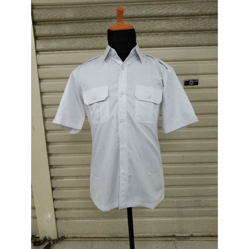 Baju Putih seragam Dinas PNS baju PDH PDL Safari size M, L, XL, XXL.