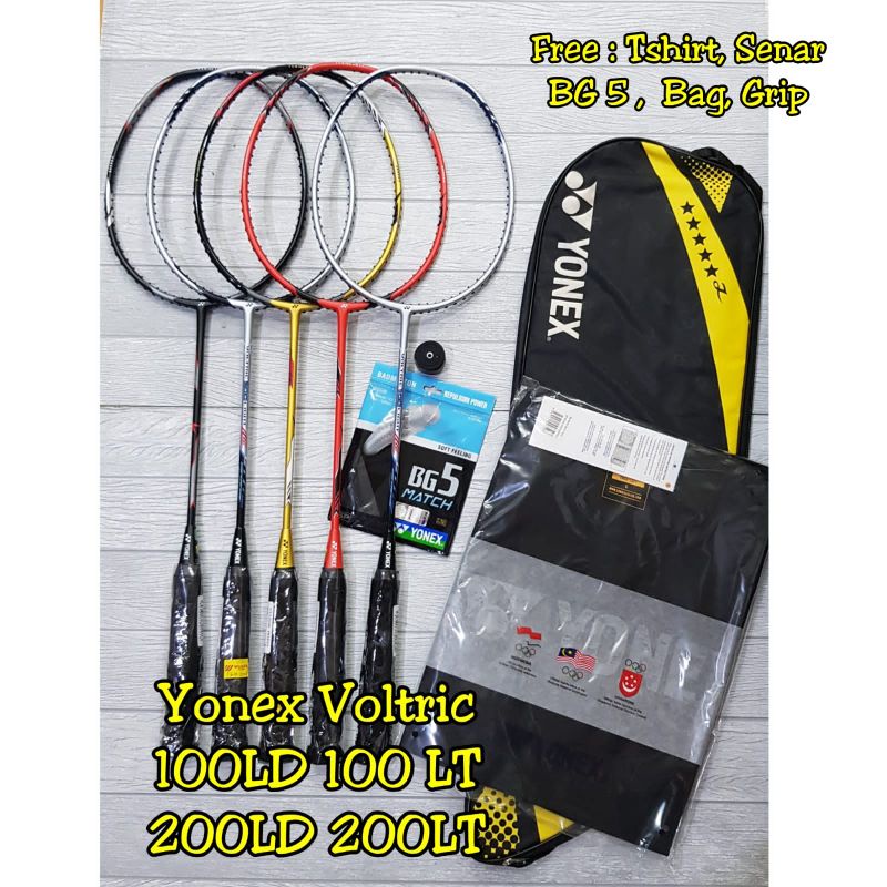 Raket Badminton Yonex Voltric 100LD 100LT 200LD 200LT Original