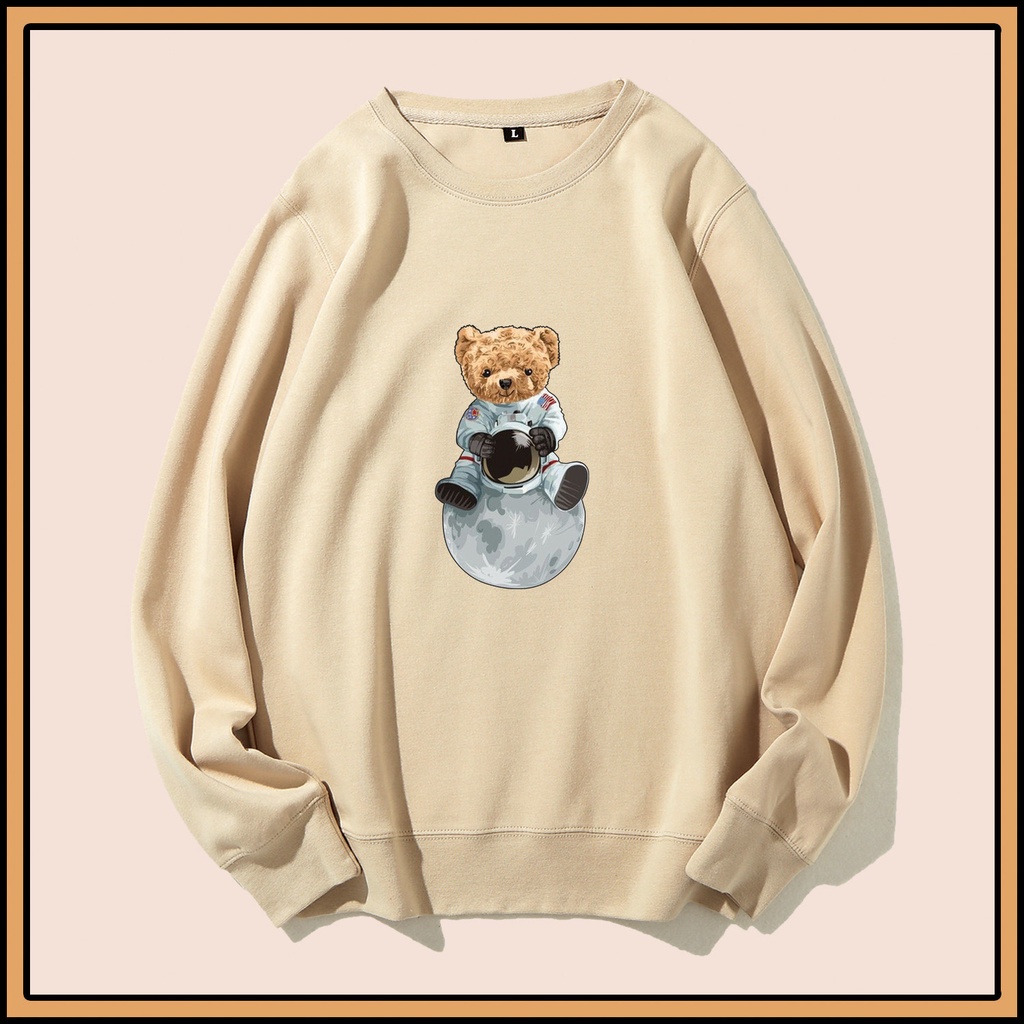 CALVIERO SHOP - BAJU SWEATER WANITA ATASAN BEAR ASTRONAUT SWEATER DEWASA BRAND ANIME SWEATER HODDIE FASHION CITAYEM SCBD FASHION WEEK FASHION VIRAL TIKTOK