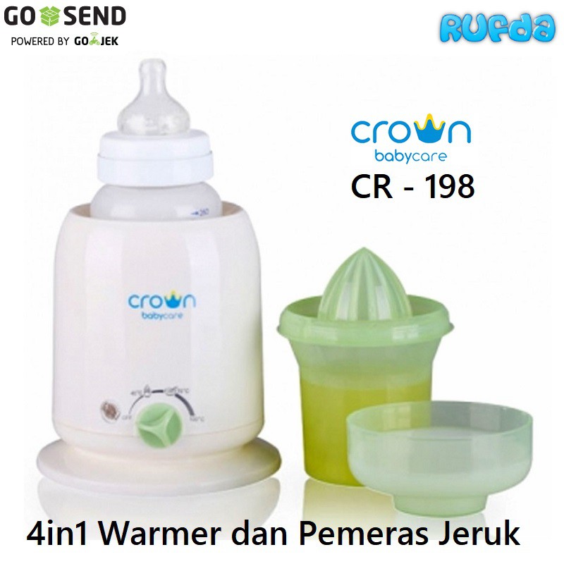 Crown Warmer 4in1 CR 198 Pemanas Susu ASI Plus Pemeras Jeruk