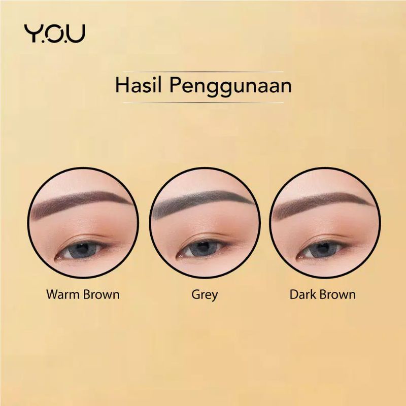 Kosmetik You The Gold One Perfect Dual Brow Matic [Waterproof &amp; Smudge-Proof]