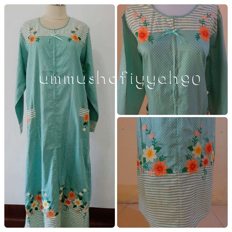 daster bordir malang size L / daster katun cantik