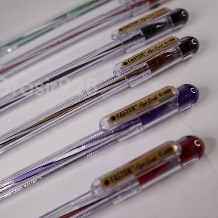 

✅Swip up!!! (Per 12) Pulpen / Bolpen / Bolpoin / Balpoint Faster C600 #PRICEDISCOUNT