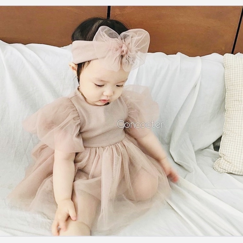 Mona romper bayi perempuan/dress pesta bayi