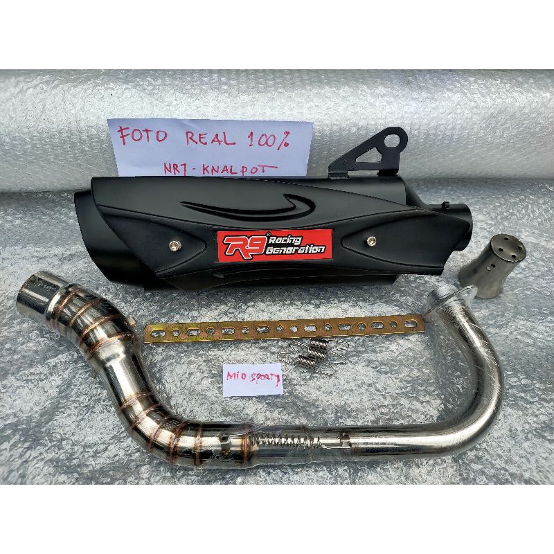 Knalpot Racing R9 Misano Nmax New Nmax Old Aerox 155 Aerox new Connected PCX 150 Lokal PCX 160 New Vario 125 Vario 150 Beat Scoopy Mio J Mio Soul Mio M3 Mio Sporty Xride X-Max fullsystem Murah-8