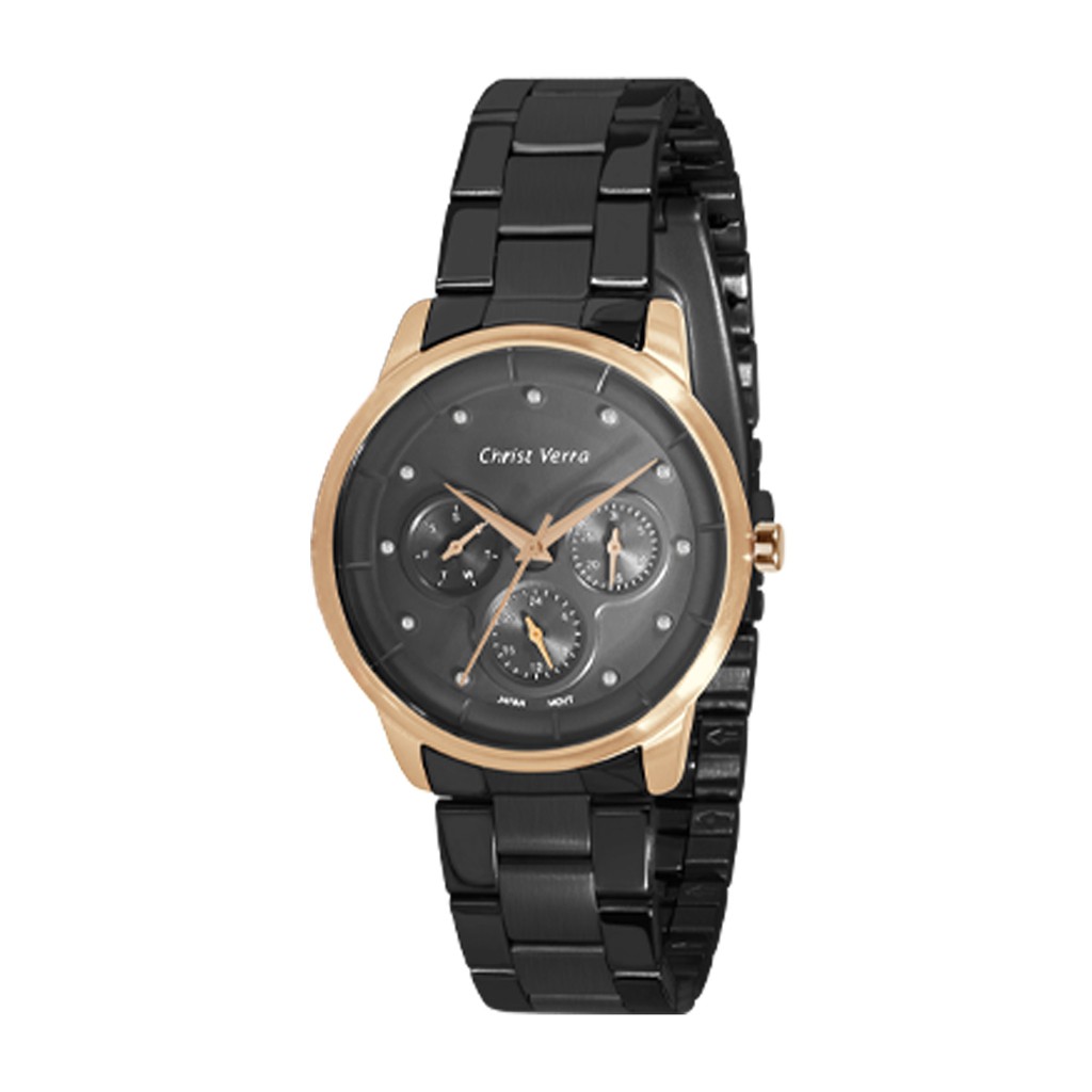 Jam Tangan Wanita Tali Rantai Christ Verra CV 21102L-18 GUN