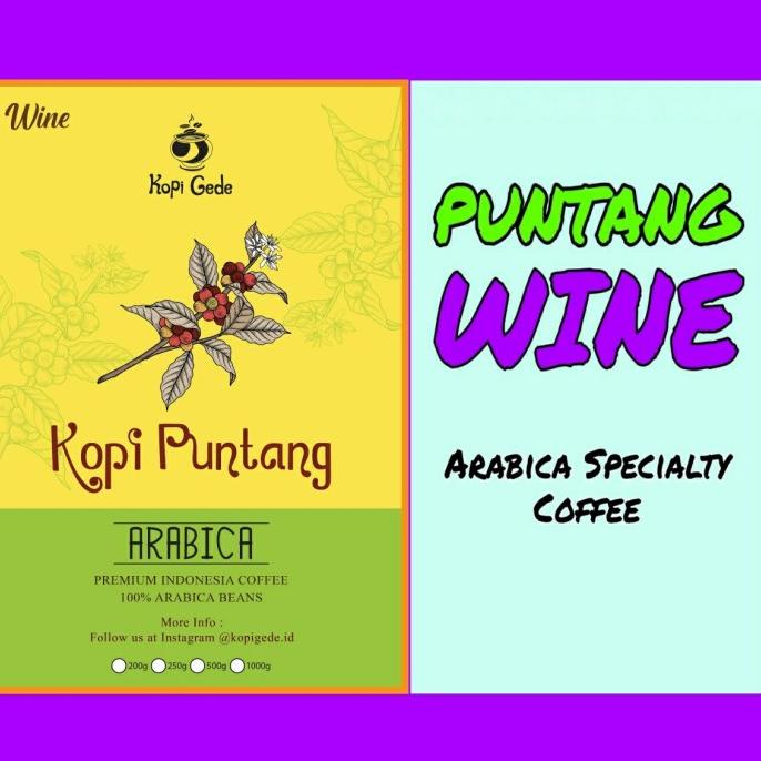 

KOPI ARABIKA PUNTANG WINE 1 KG ARABICA SPECIALTY COFFEE (BIJI / BUBUK) FBFG63546