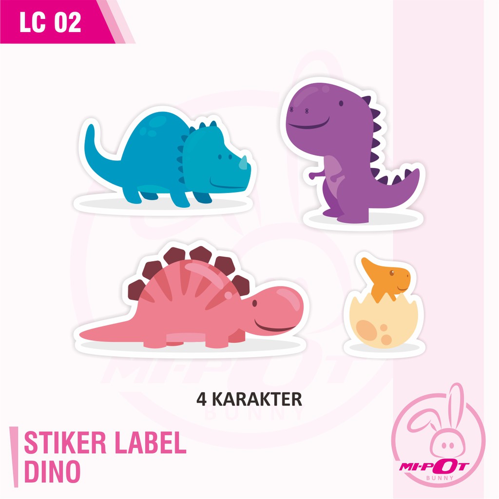 

STIKER LABEL - DINO