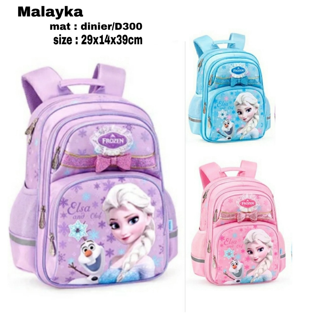 Tas Sekolah TK Disney Tas Bahu Elsa Kartun Tas Tangan Anak Perempuan Laki-laki Ransel Anak-anak Bayi Ransel Tas Sekolah Frozen