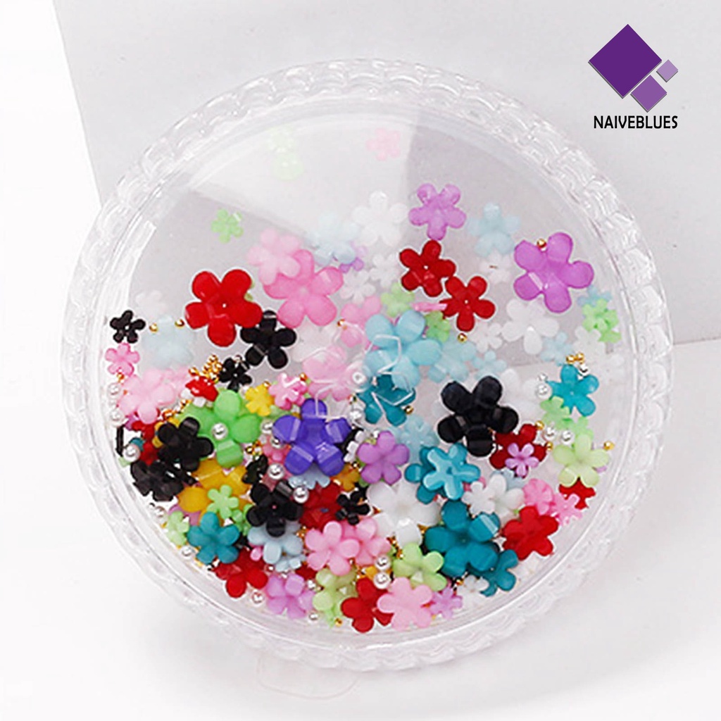 Ornamen Bunga 3D Bahan Resin Untuk Dekorasi Nail Art