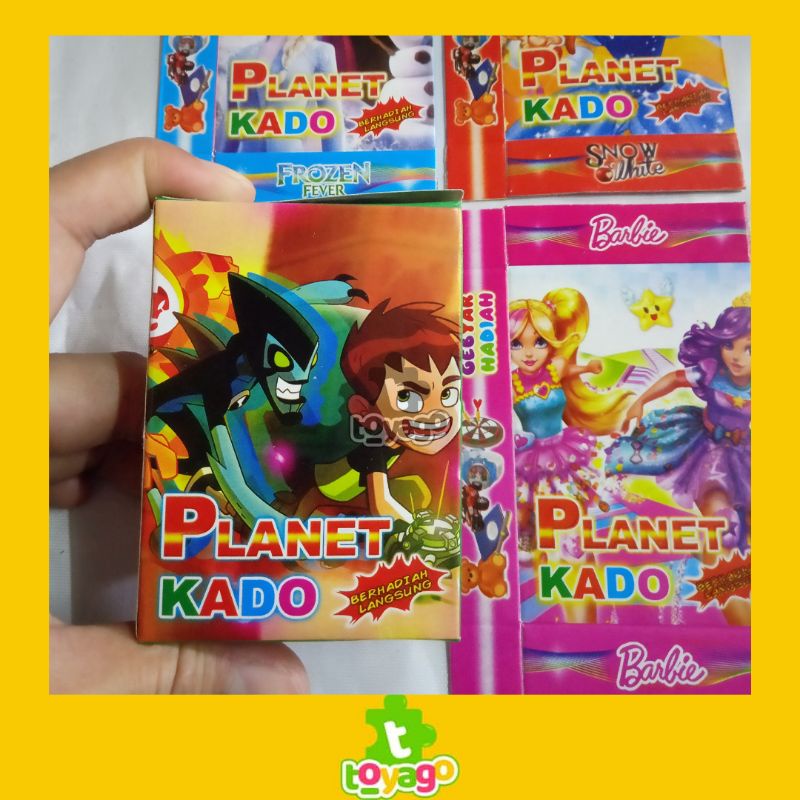 Mainan kotak kado kosong/kertas kado kosong karakter -+ 500 pcs