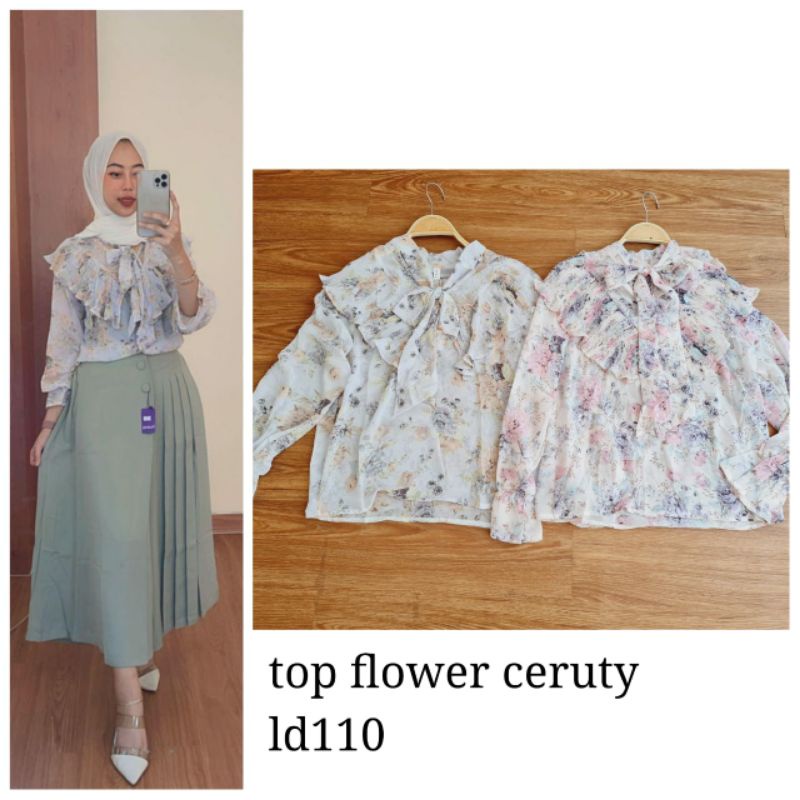 top flower ruffle import premium