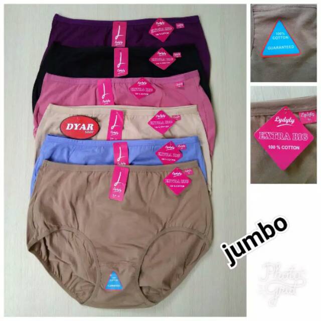 Celana dalam wanita Lydyly (LD030) M, L, XL, 3L, 4L & 5L
