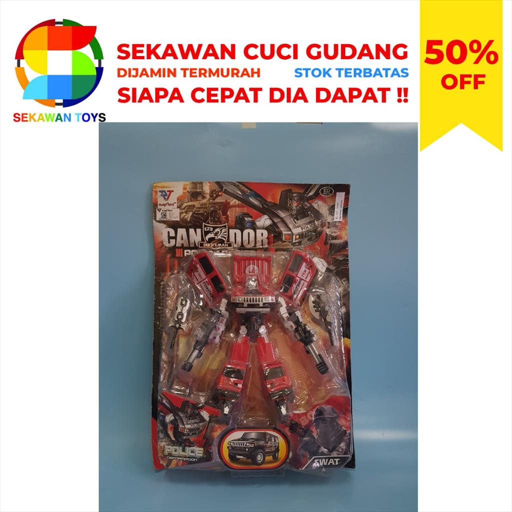 Mainan Robot Action/ Mainan Candor Policeman SEKAWAN SALE!!! 03