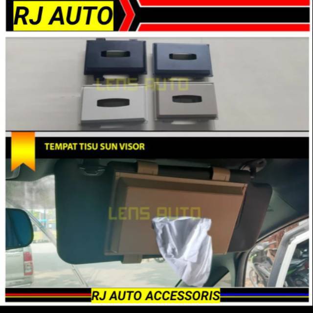 Tempat tisu universal sun visor tempat tisu sun visor