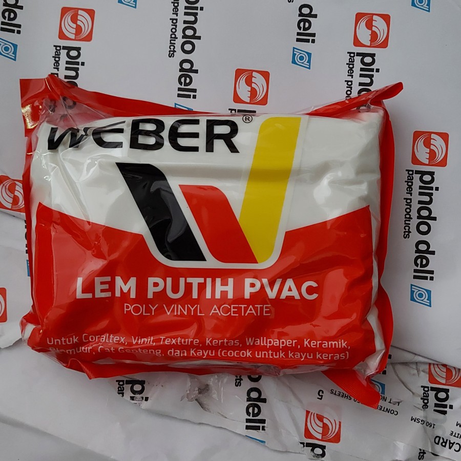 

Lem Weber Merah - Lem Putih PVAC, Lem Kertas, Lem Vinyl Coraltex Murah