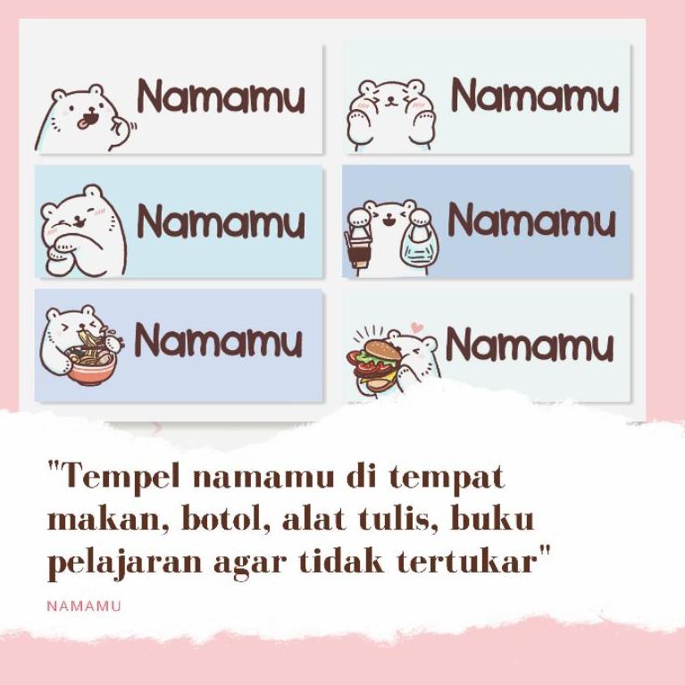 

(M5E1) Stiker Label Nama | Sticker Waterproof | Stiker Karakter Anak //Lagi@diskon