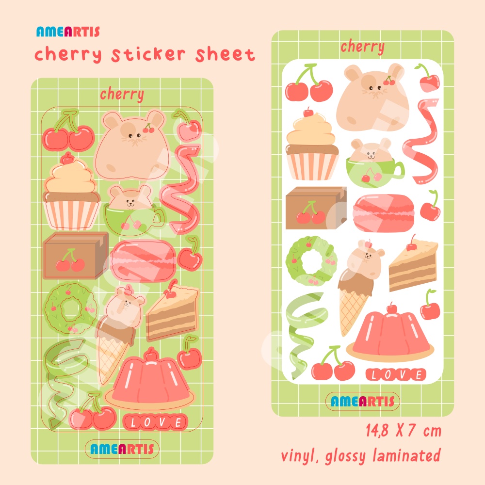 

Ameartis Cherry Sticker Sheet