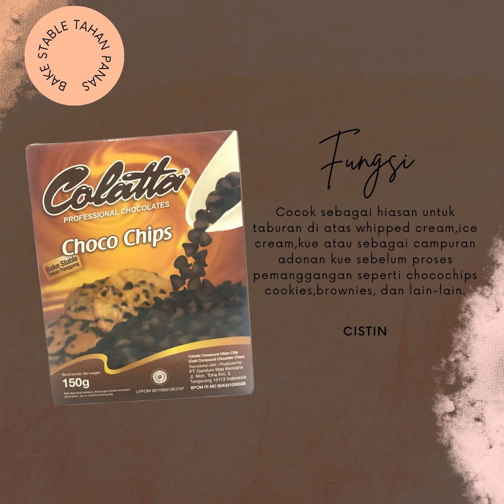 

COLATTA CHOCO CHIPS 150G