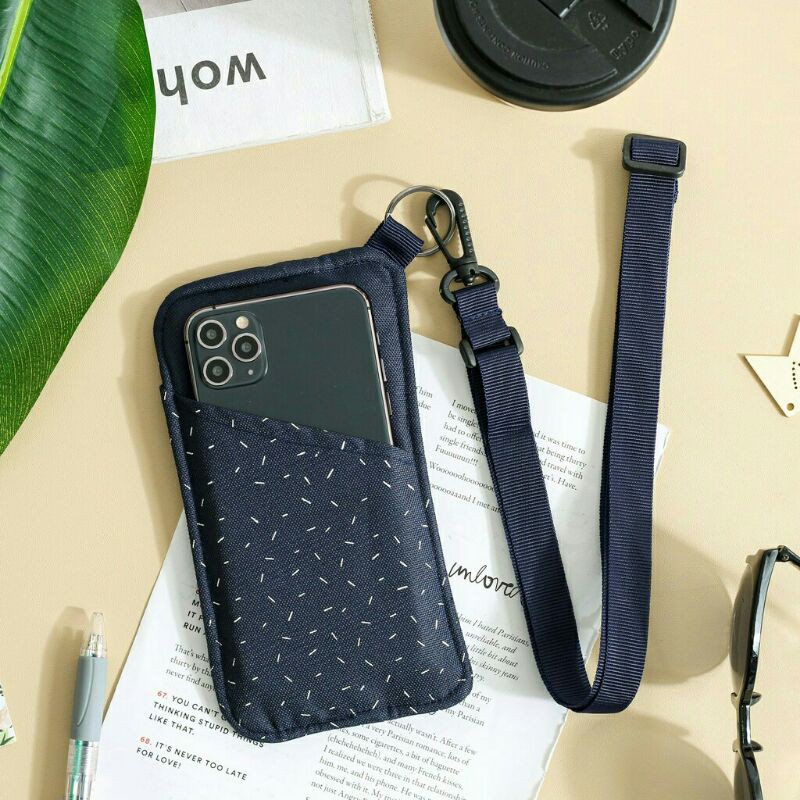 Dompet HP ID Card Holder Hanging Phone Wallet Kalung Gantung Leher