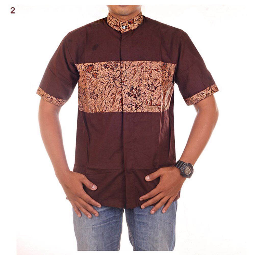 Hem Koko Batik Katun Kombinasi Aji