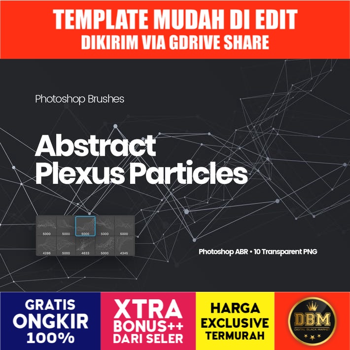 Abstract Plexus Particles - Photoshop Brushes