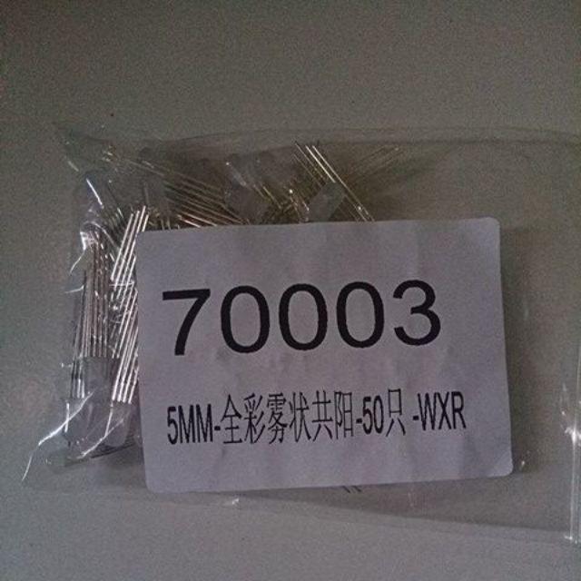 50pcs 5mm Rgb Red Green Blue Transparent Led / Fog Four Feet Controlled Common Cathode Fog-cathode