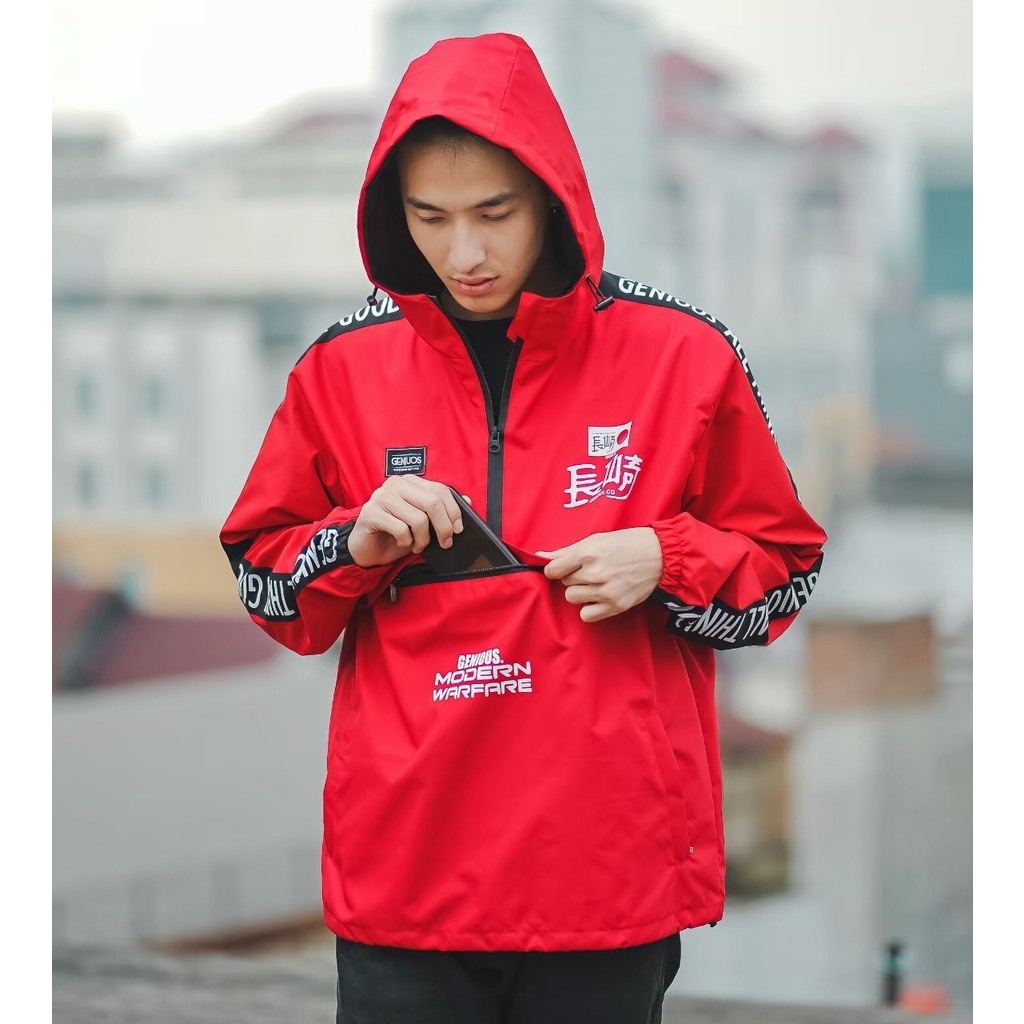 JAKET PRIA JAKET CAGOULE JAKET COWOK JAKET PRIA CAGOULE JAKET ANTI AIR JAKET KANTONG DORAEMON