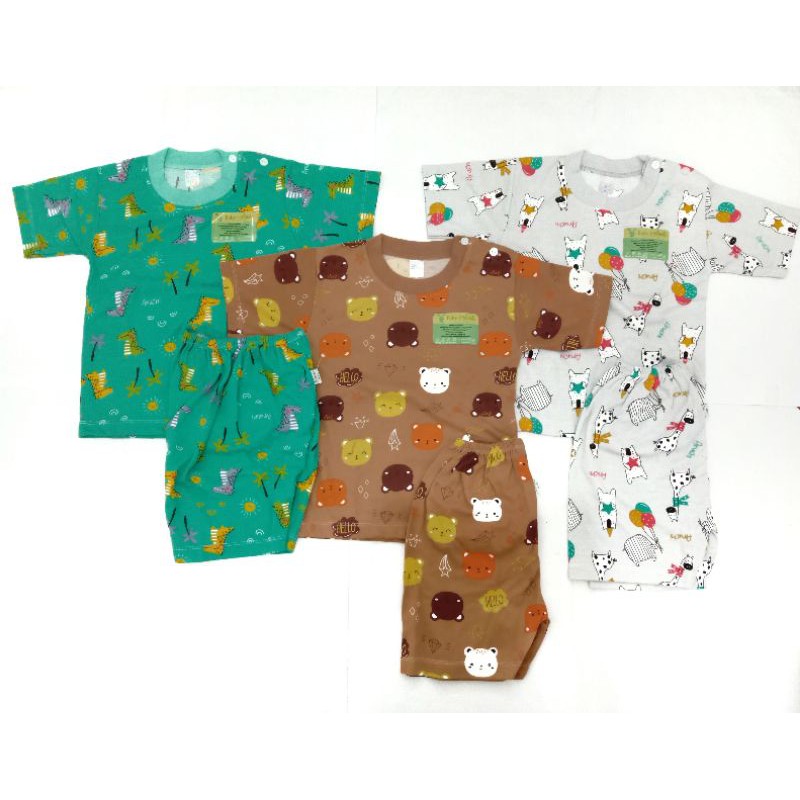 setelan baby aruchi pendek/baju bayi