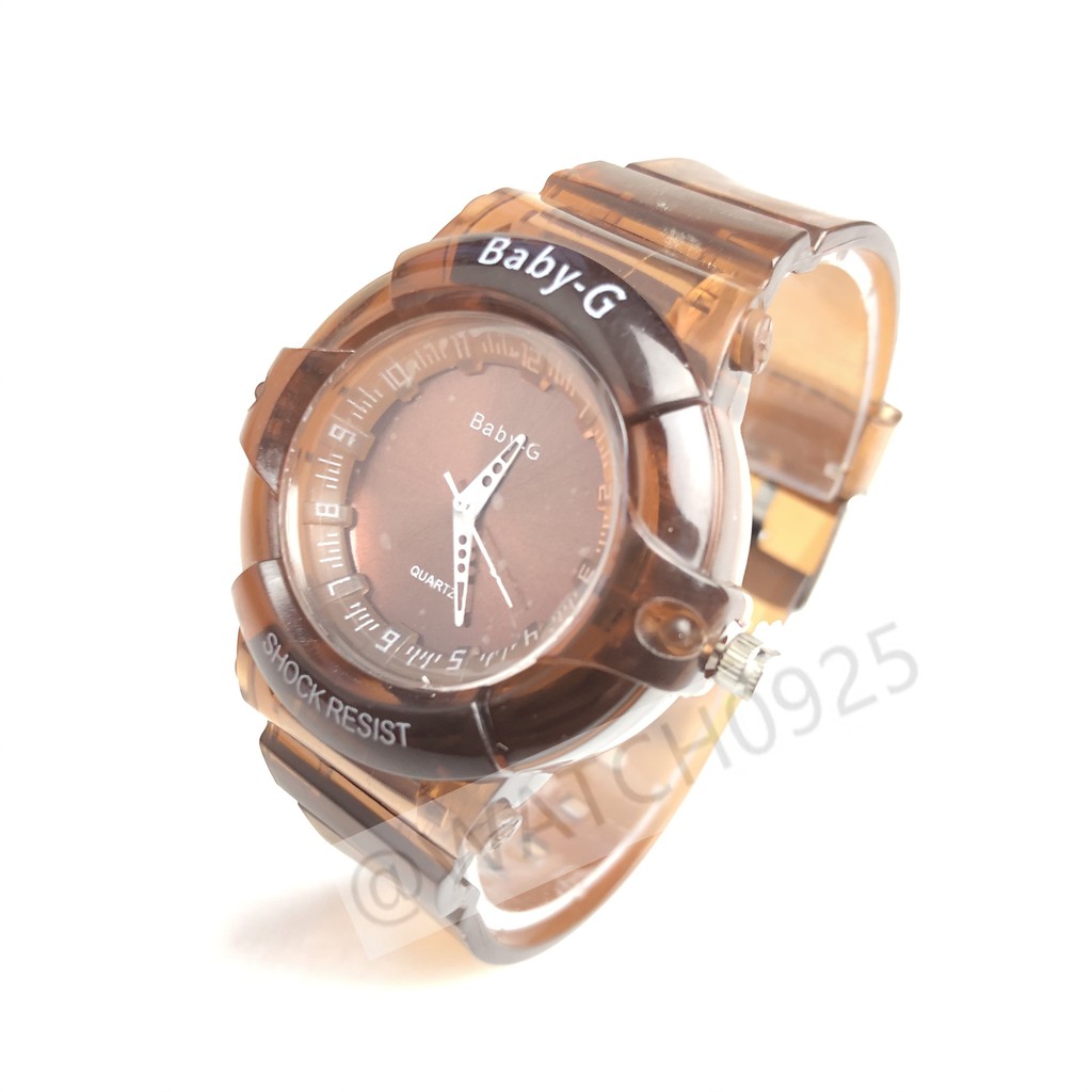 COD JAM TANGAN WANITA RUBBER MAGNET MURAH CASIO BABY G TRANSPARANT IMPORT GROSIR MURAH G-SHOCK A26