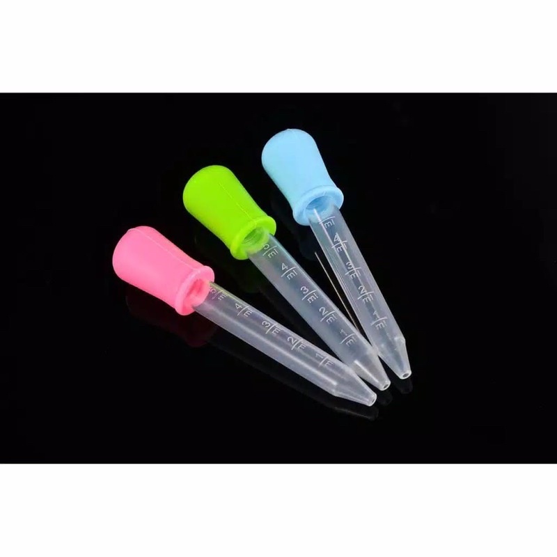 Pipet Tetes Obat Bayi 5ml Feeder Dropper Ukuran 5 ml Alat Bantu Minum Baby Medicine BPA Free Silikon Vitamin Asi