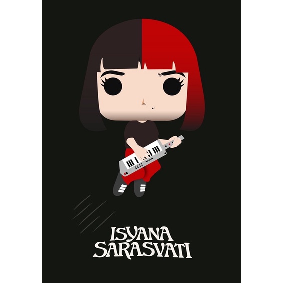Kaos Isyana Sarasvati Fanart Funkopop
