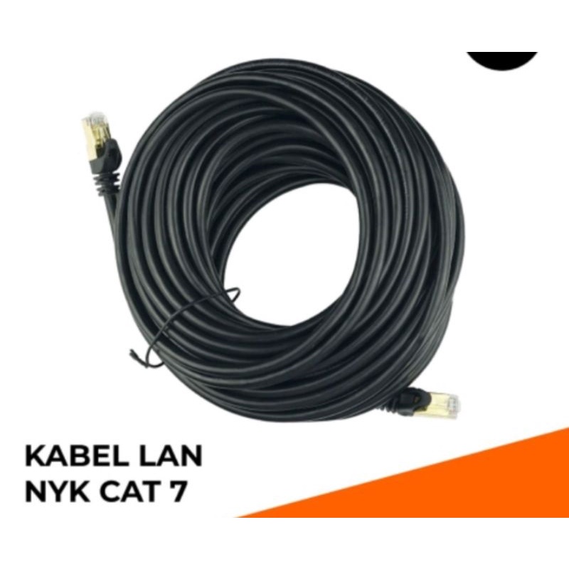 kabel lan rg 45 cat 7 10m nyk kabel jaringan siap pake