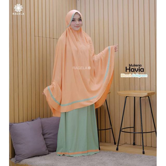Mukenah New havia RAGELA- mukenah ragela-Mukenah adem - mukenah rayon