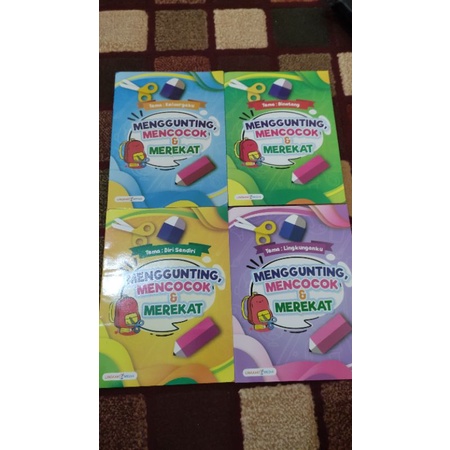 

paket buku Menggunting Mencocok Menempel isi 4
