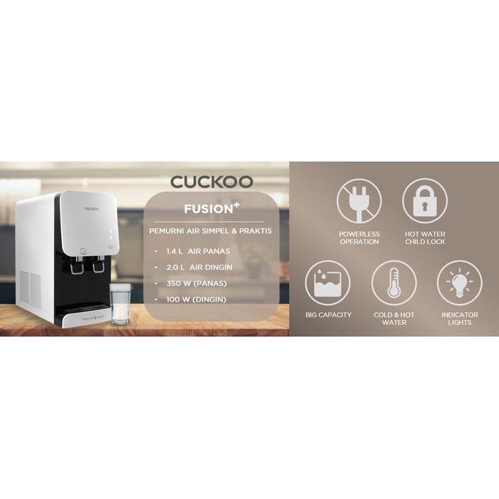 Cuckoo Water Purifier Fusion Pemurni Air Cp Fn601hw Shopee Indonesia