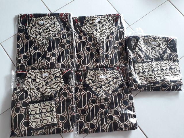 Kemeja Batik Dewasa Lengan Pendek Bahan Katun Stretch Slim Fit, 021 Nv#