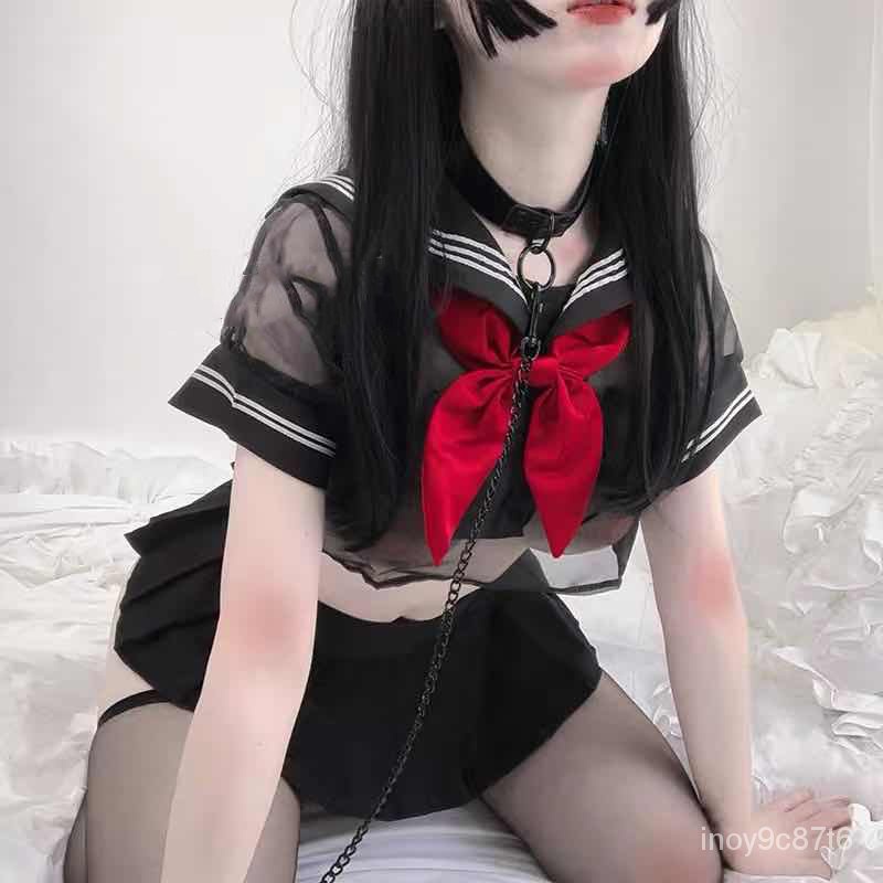 Lolita Erotic Cosplay Costume Student School Girl Uniform Outfit Sexy Kawaii Lingerie Cute Navy Sail