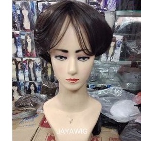 Penutup Botak Wanita Rambut Palsu Penambah Volume Rambut Toupee Klip