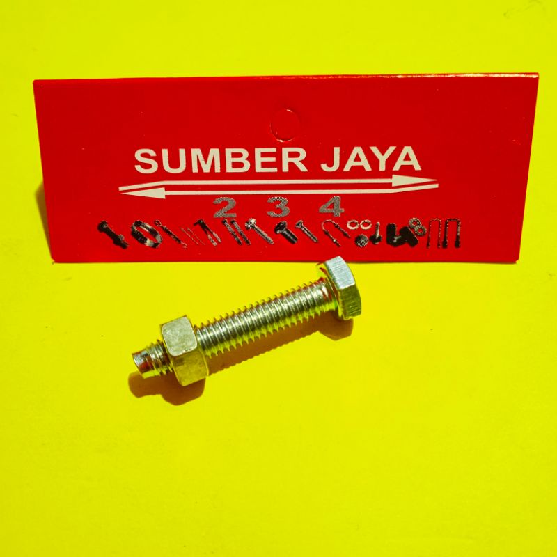 MUR BAUT M16 BMP 6 X 30 mm PUTIH BMP TERMURAH-3