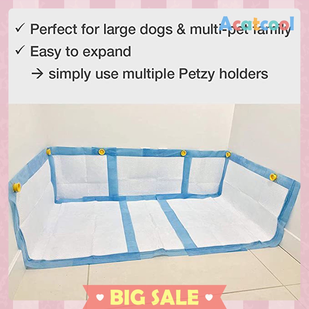 Plastic Puppy Pee Pads Holder Dogs Diaper Fixed Magnetic Bracket Support