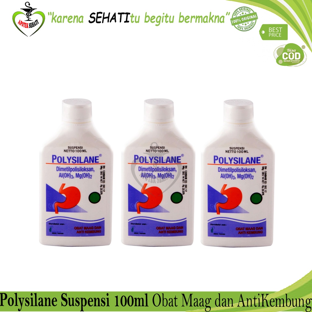 POLYSILANE SUSPENSI 100ML SIRUP OBAT LAMBUNG MAAG KEMBUNG