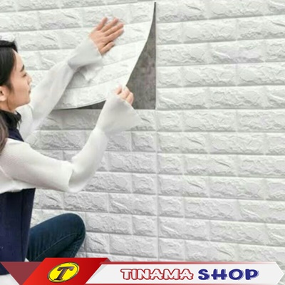 Mini Wallpaper Dinding Foam 3D /Stiker Wallpaper Dinding Dekorasi 70X77 Cm / Wallpaper Dinding